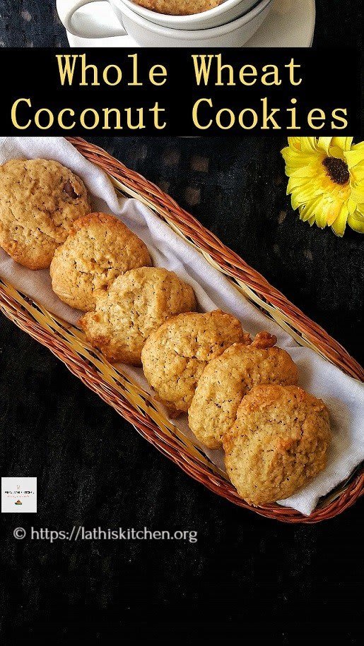 Whole Wheat Coconut Cookies - The Best Coconut Cookies Ever