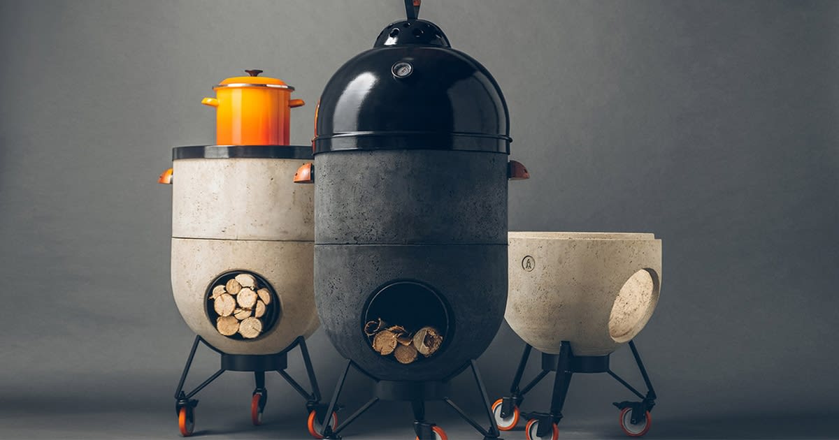 This Modern Cooker Is a Rocket Stove, a BBQ Grill, a Pizza Oven, and a Fire Pit