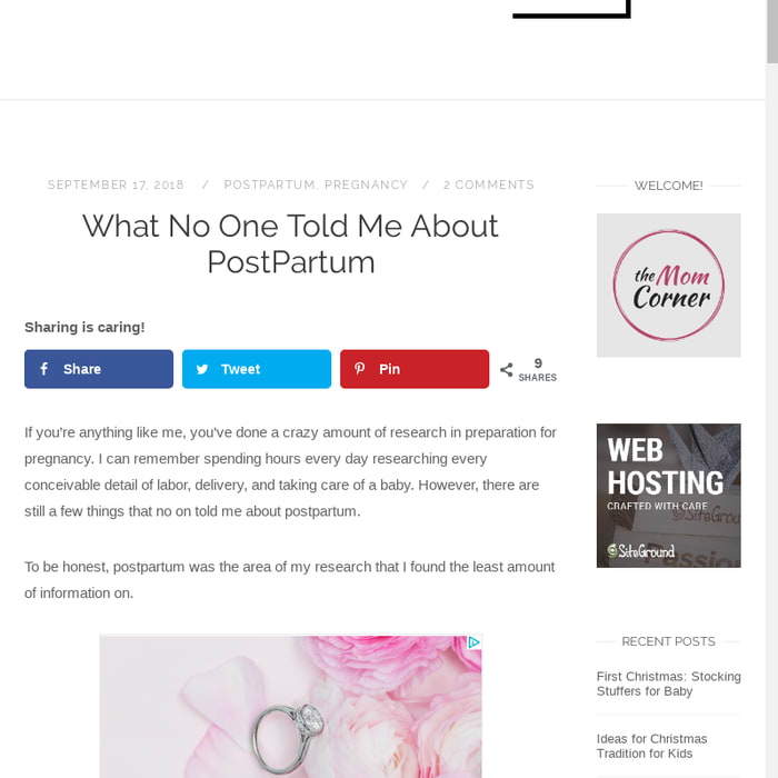 What No One Told Me About PostPartum