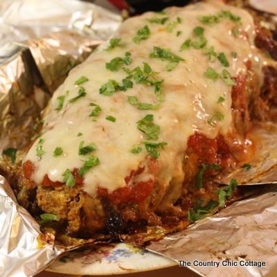 Slow Cooker Pizza Meatloaf - The Country Chic Cottage