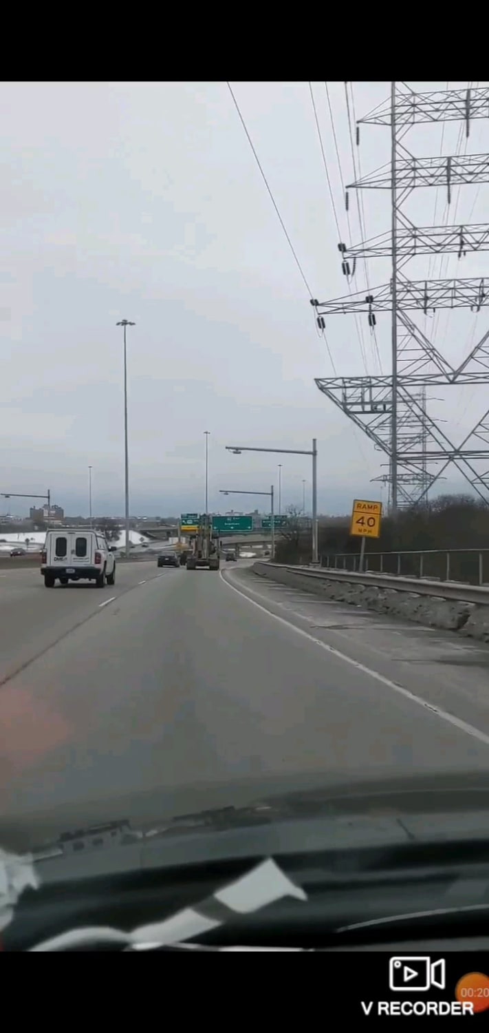 WCGW if you forget to check your truck before getting on the highway