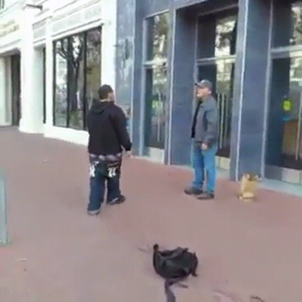 To fight an old man