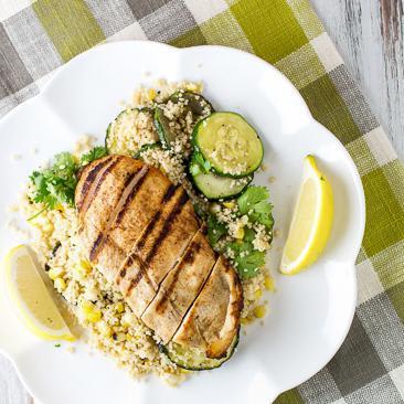 Spicy Chicken, Corn and Couscous Salad