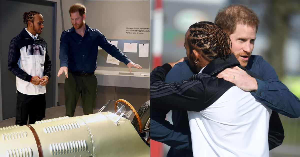 Pals Prince Harry and Lewis Hamilton Tour and Officially Open the Silverstone Experience