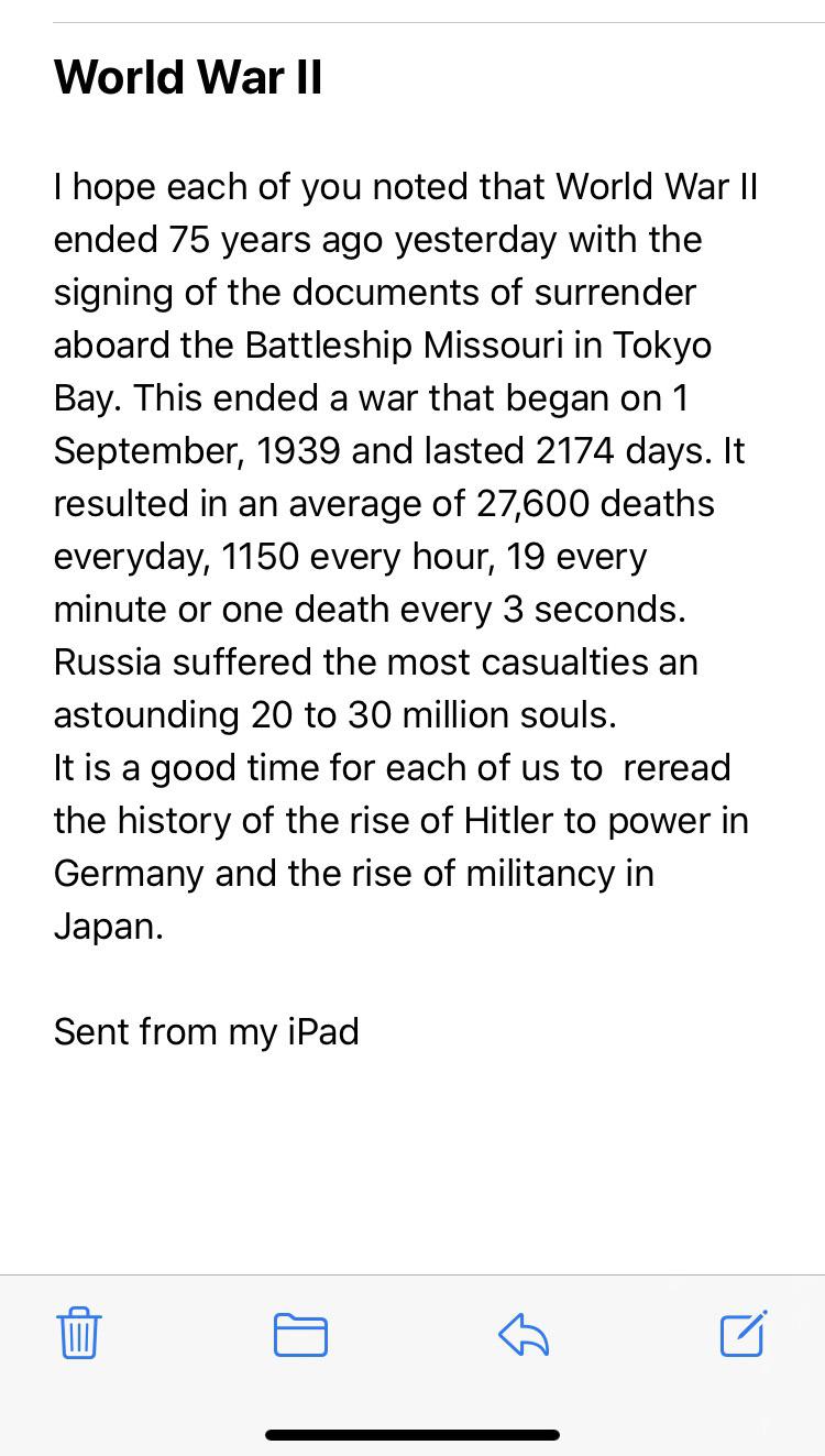 Text in my father’s email today. I wanted to post it somewhere and thought it was interesting.
