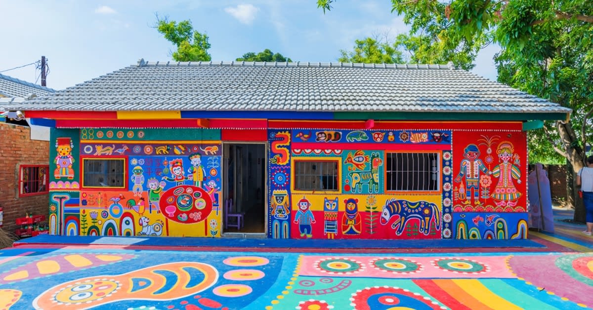 97-Year-Old Grandpa Saves His Village by Painting the Whole Town with Colorful Art