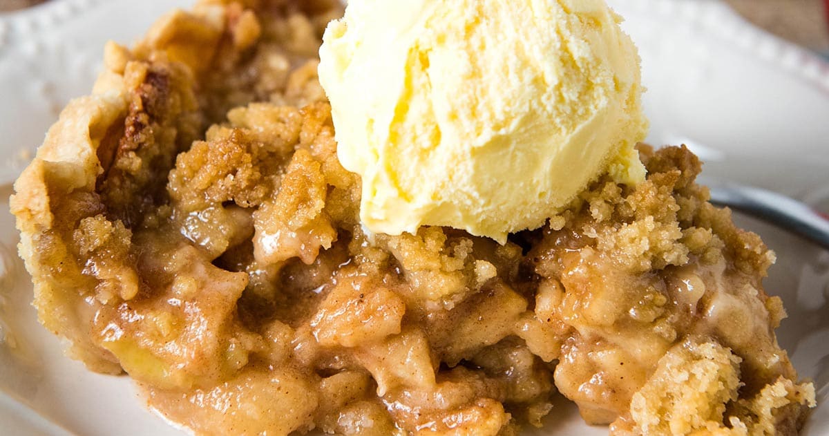Dutch Apple Crumb Pie with Streusel Topping