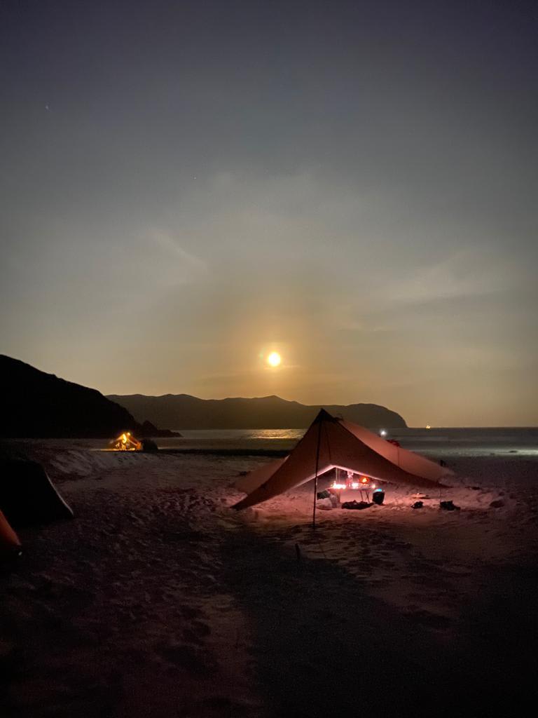 A beautiful shot of the full moon this weekend. Camping on the beach