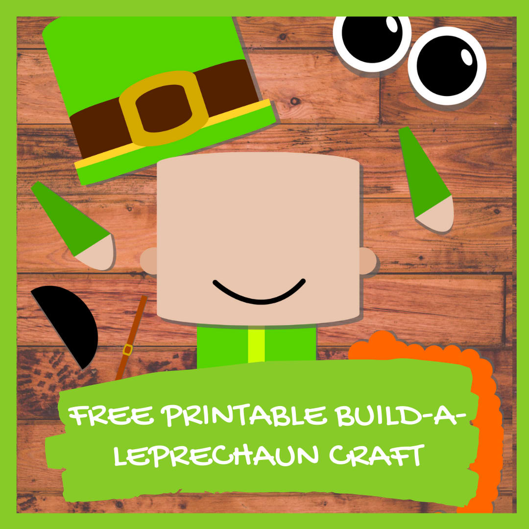 Free Printable Build a Leprechaun Craft