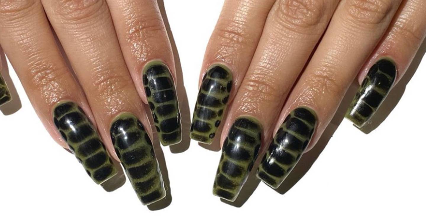 Crocodile prints are Instagram's most major nail-art trend yet