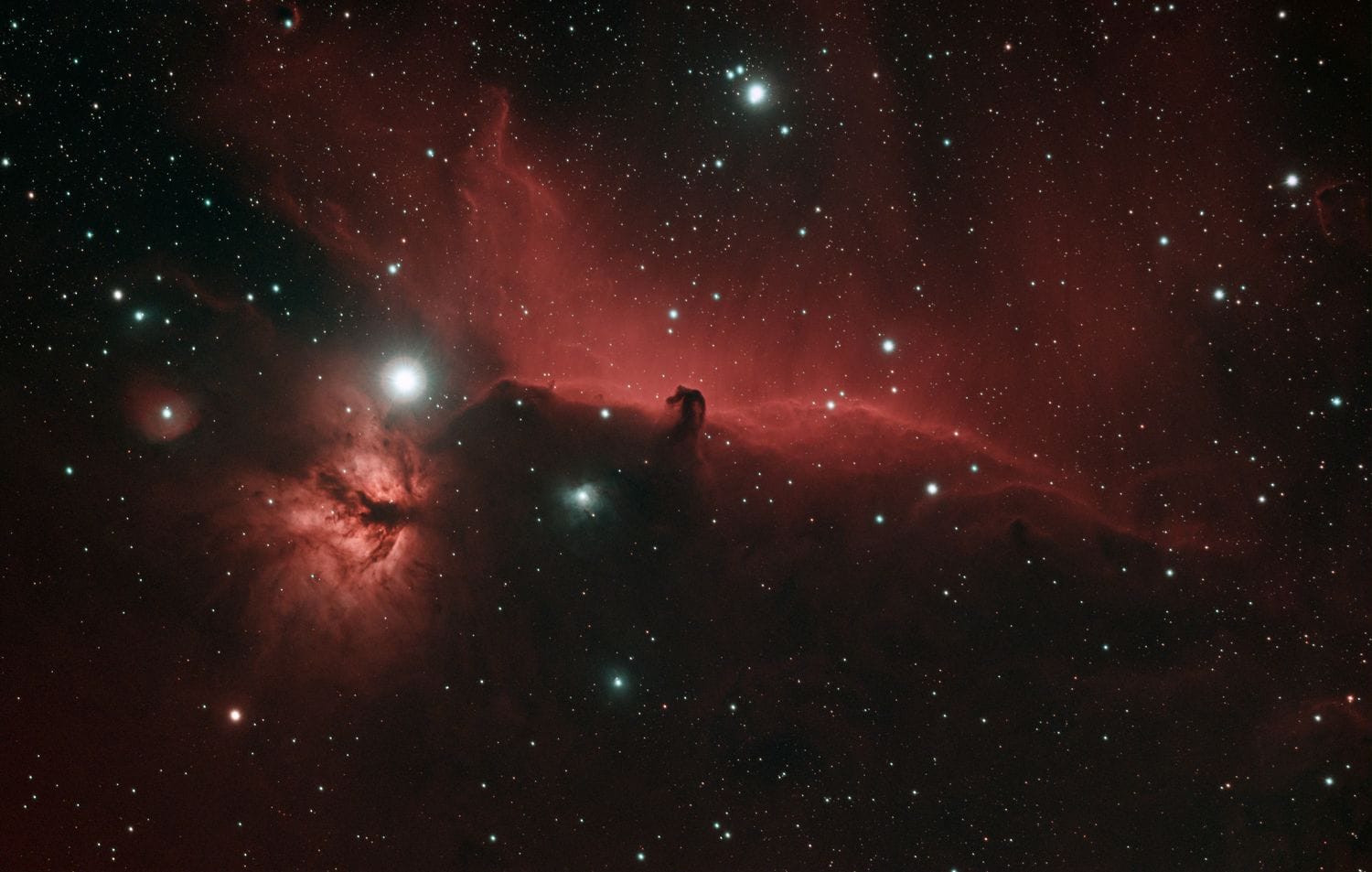 Horsehead and Flame Nebula (24hrs 40mins of integration)