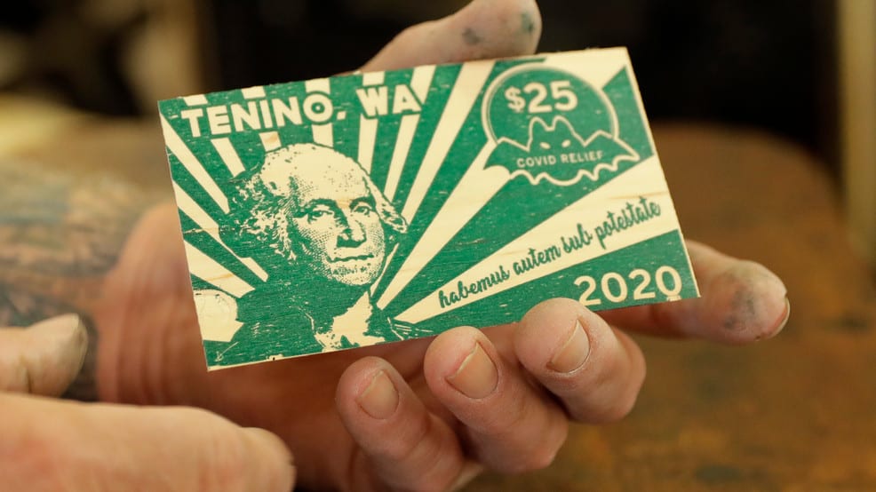 Washington city prints its own wooden money to assist residents, merchants during pandemic
