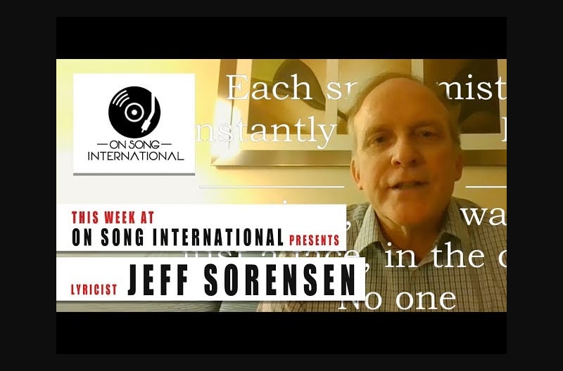 Jeff Sorenson Lyricist shares his passion of writing with you