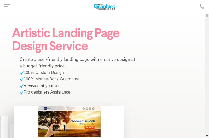 Custom Landing Pages Design Services - Best Graphics Design Agency