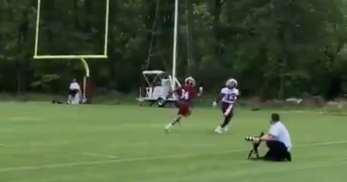 VIDEO: Watch Dwayne Haskins Throw an Absolute Bomb at Redskins Rookie Camp