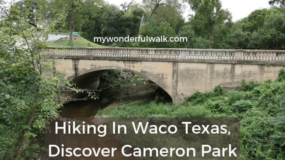 Hiking close to Downtown Waco, Texas