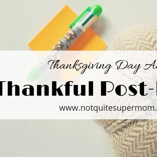 Thanksgiving Post-It Note Activity
