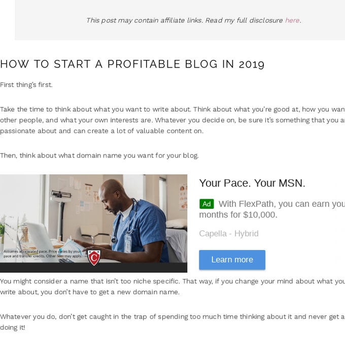 How To Start A Profitable Blog In 2019