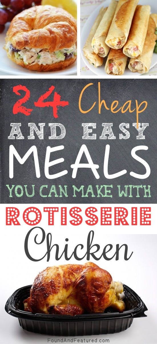 24 Cheap & Easy Meals You Can Make With Rotisserie Chicken | Cheap easy meals, Recipes, Cheap meals