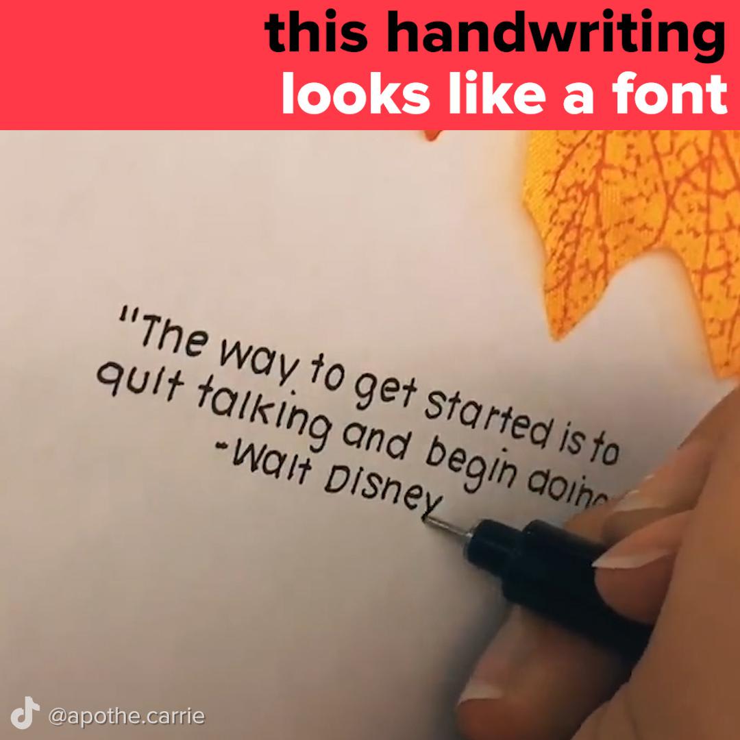 This Handwriting Looks Like A Font