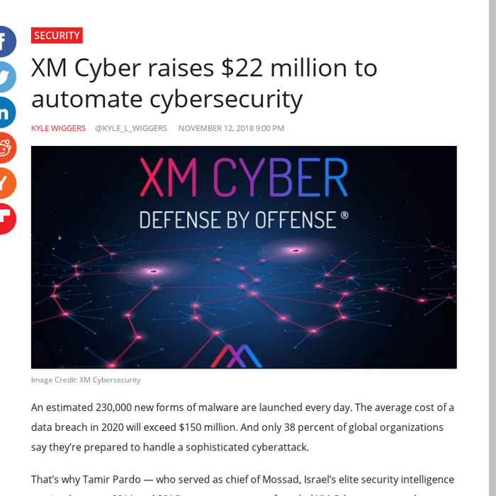 XM Cyber raises $22 million to automate cybersecurity