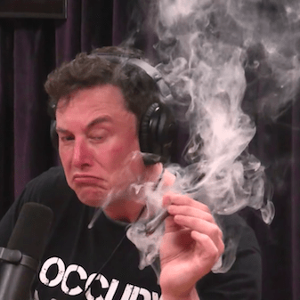 Artist Immortalizes Elon Musk Smoking Weed Live On Air In A Giant Wall Mural