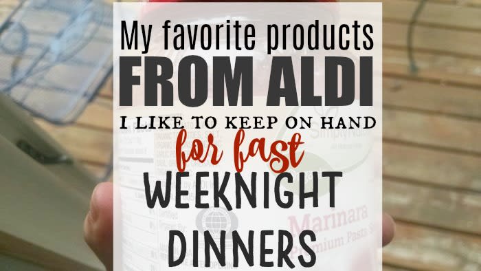 Items from Aldi for fast weeknight meals