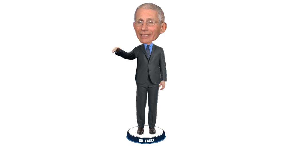 Bobblehead that honors Dr. Fauci will help raise funds for 100 Million Mask Challenge