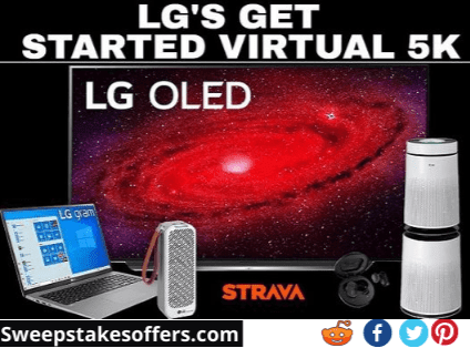 LG Get Started Virtual 5K Sweepstakes - Getstartedlg.com