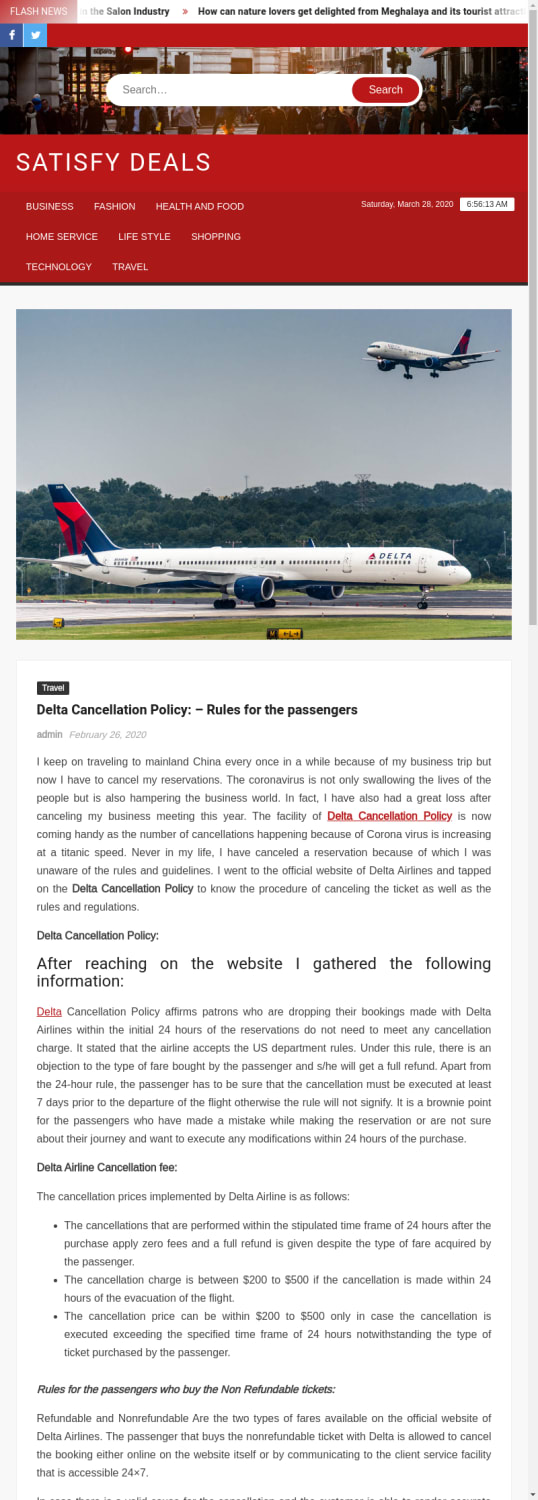 Delta Cancellation Policy: – Rules for the passengers