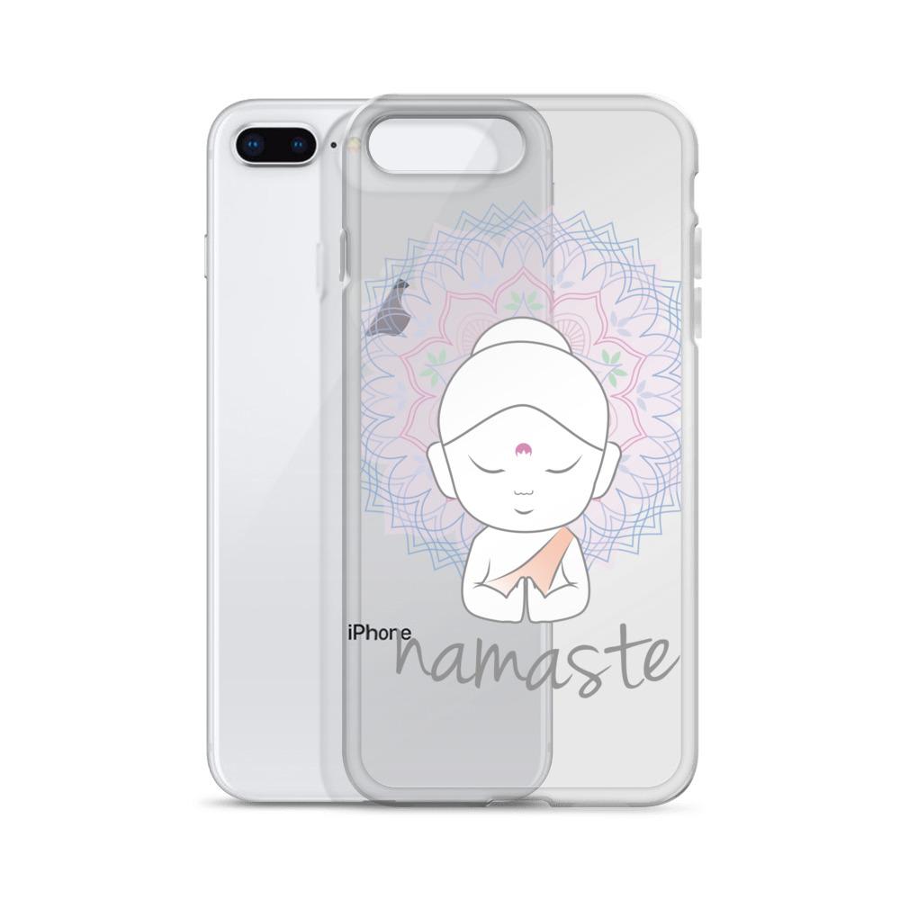 Cute Buddha doodle and mandala iPhone Case