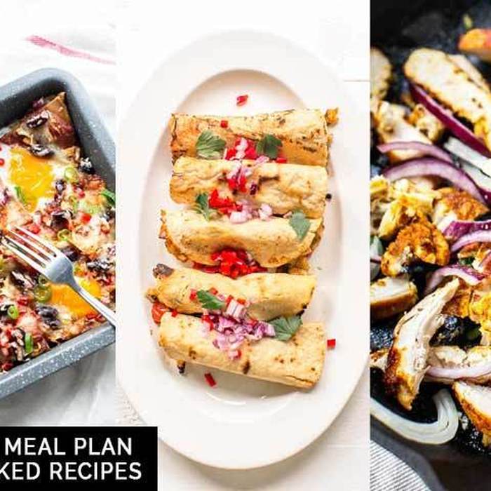 Weekly meal plan oven baked recipes - The Tortilla Channel