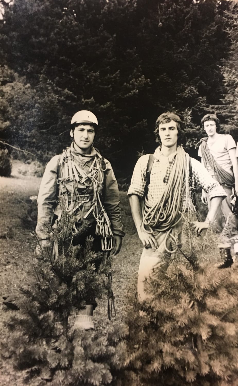 Found this cool old photo of my dad (left) and thought I’d share it here. He is the person that introduced me to skiing, rock climbing, and hiking and I’m so happy he showed me this exciting world of adventure.