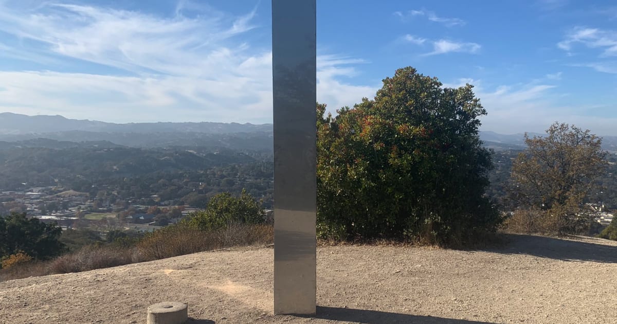 New mysterious monolith appears in California