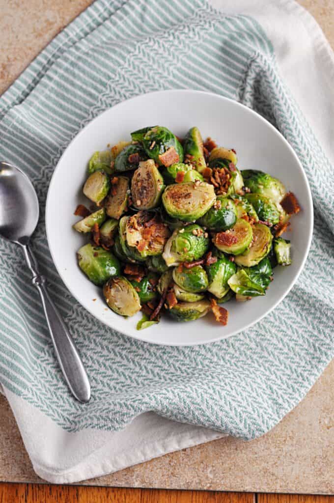 Cast Iron Brussel Sprouts Recipe (with Bacon)