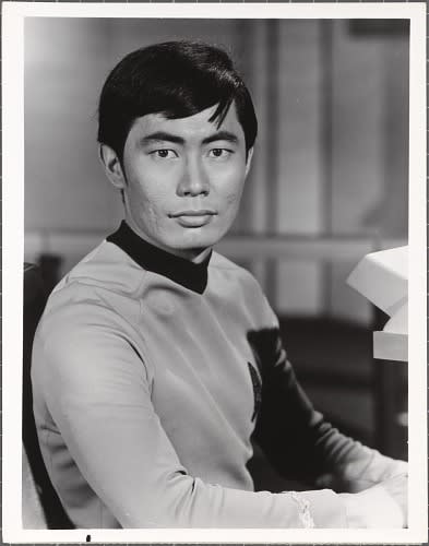 In 1966 actor George Takei became the first Asian American to play a major, non-stereotyped character on an American television series when Gene Roddenberry cast him as astrophysicist-turned-helmsman, Hikaru Sulu, on Star Trek. APAHM 📷: