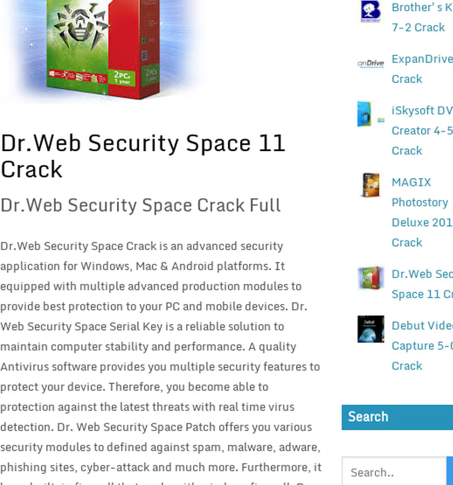 Dr.Web Security Space 11 Crack + License Key Full Free Download