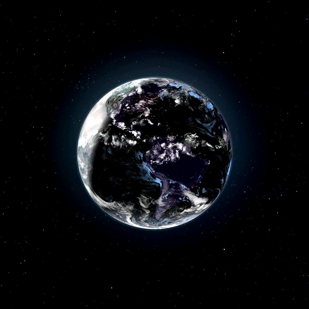 Spaceship Earth (42 day composite of NOAA/CIRA GOES east satellite imagery June 15 - July 26 2020) Enjoy!