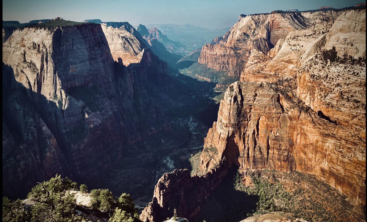 I hiked for 3 hours in 100° heat to get this view in Zion National Park! 100% worth it, would do again.