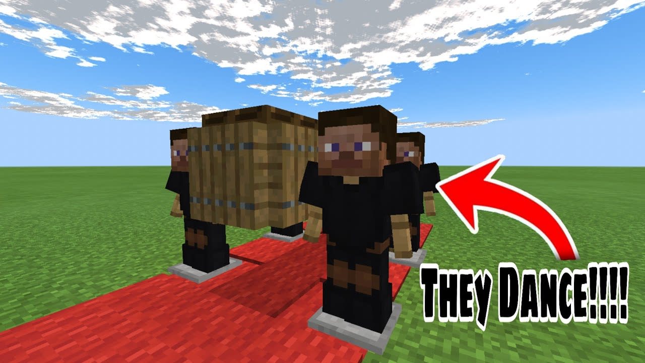 Minecraft Tutorial: How To Make a working coffin dance meme (easy)