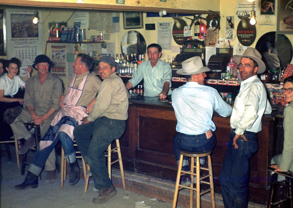 At the bar, Jarbidge, Nevada, 1952
