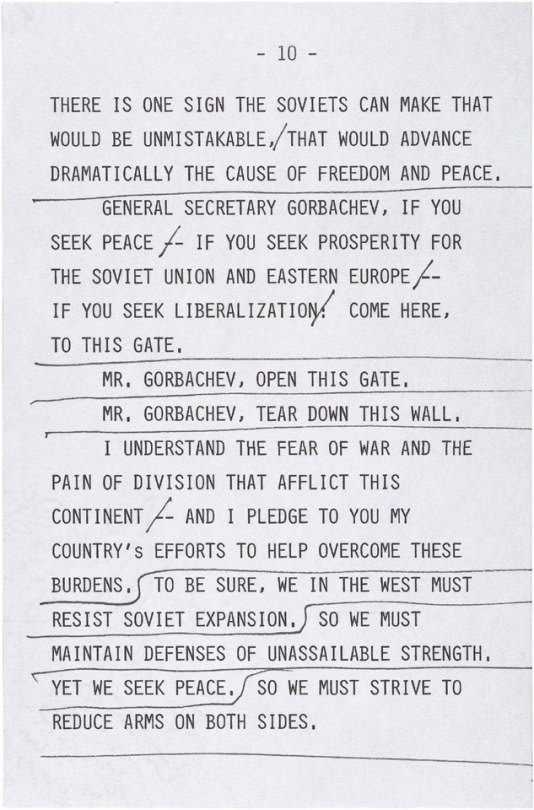 “Mr. Gorbachev, tear down this wall.” POTUS Reagan's speech at Berlin's Brandenburg Gate, 30 years ago OTD 1987:
