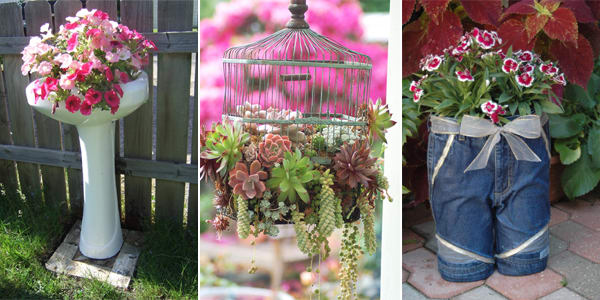 17 Insanely Creative DIY Planter Ideas from Household Items