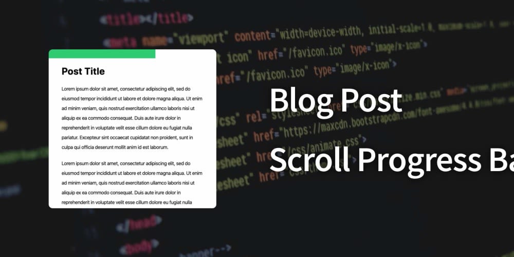 Create a Reading Scroll Progress Bar for Your Blog in JavaScript and CSS