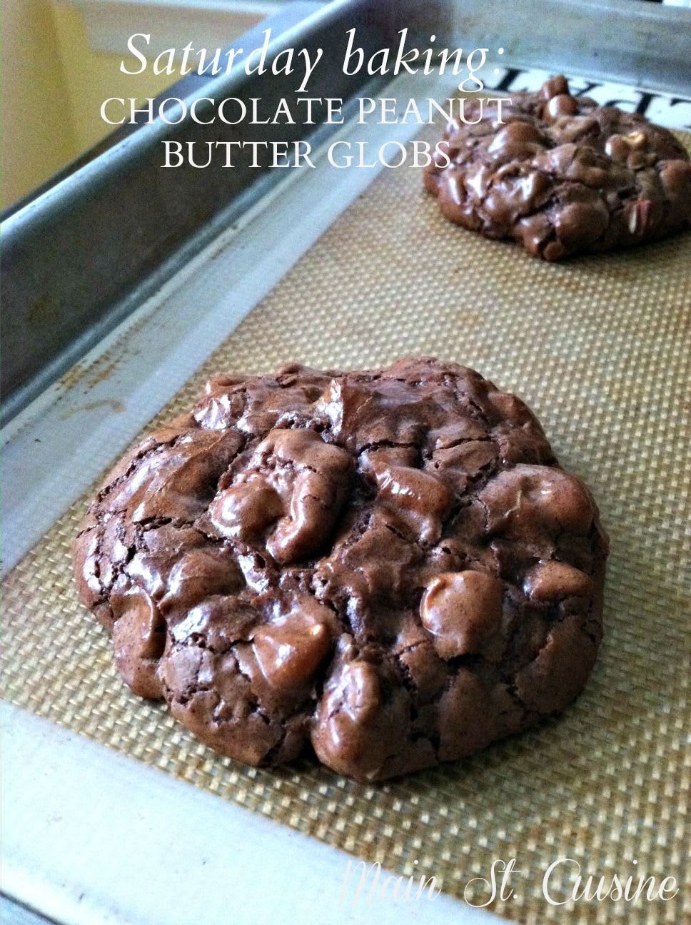 Saturday baking: Chocolate Peanut Butter Globs
