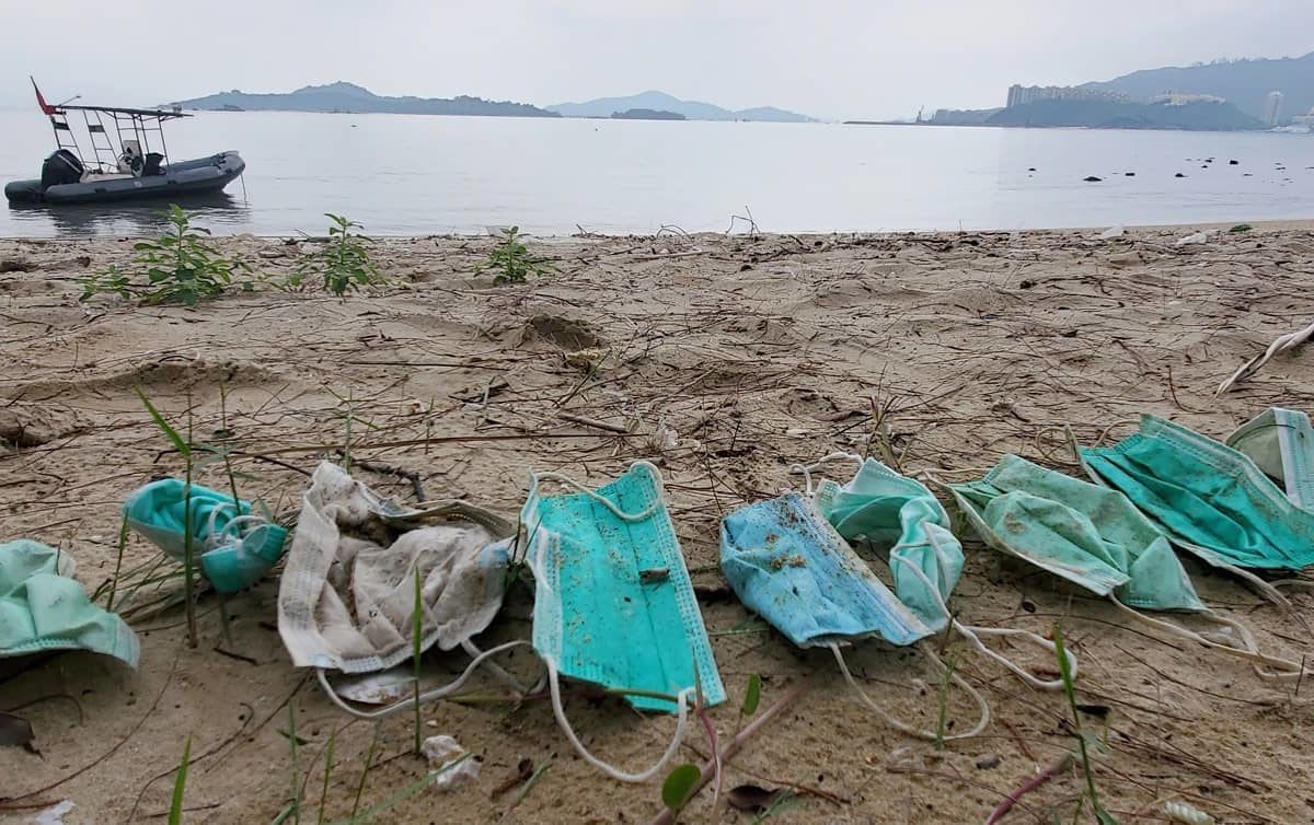Discarded face masks and gloves are posing a serious risk to marine life