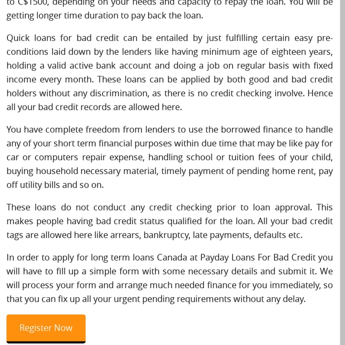 Long Term Loans Canada- Instant 12 Month Loans With Easy Installment