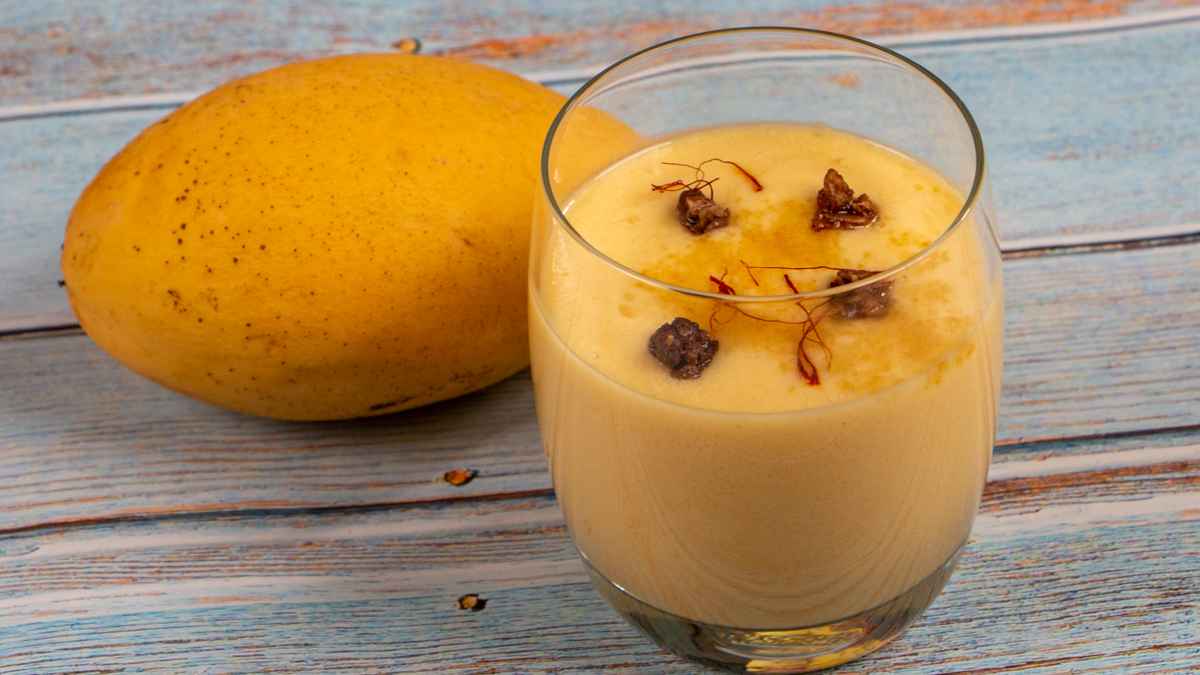 5 Minute Mango Lassi - Thai Mango & Coconut Yogurt Smoothie