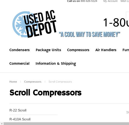 Buy Online Scroll Compressors for Sale