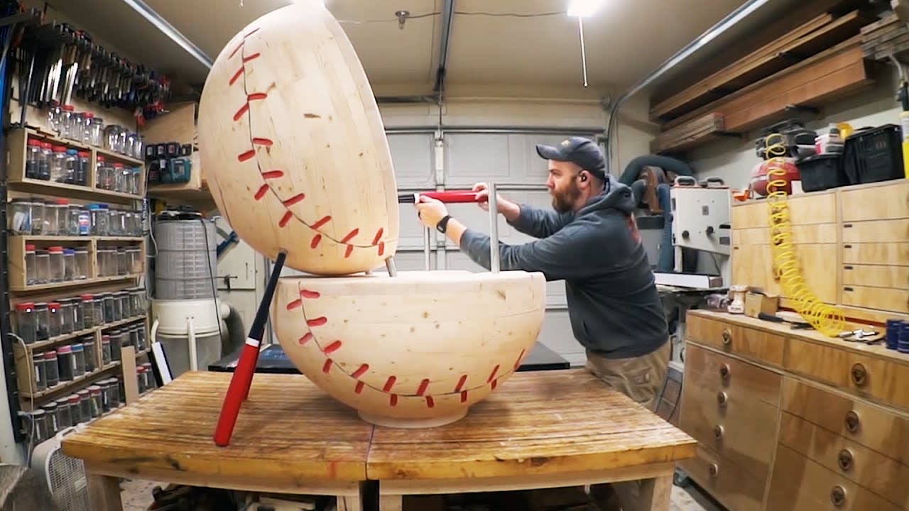 Amazing Baseball Chair Woodwork Project!